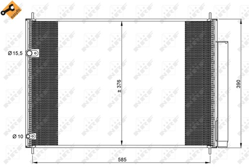 Nrf 35839 condenser - nrf-oe, air